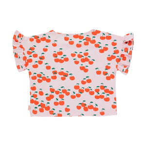 Tiny Cottons Cherries Frill Tee for kids/children