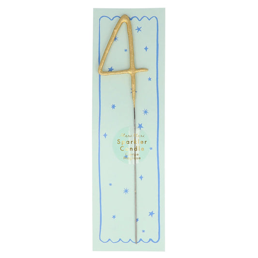 Meri Meri Gold Sparkler Candle - 4