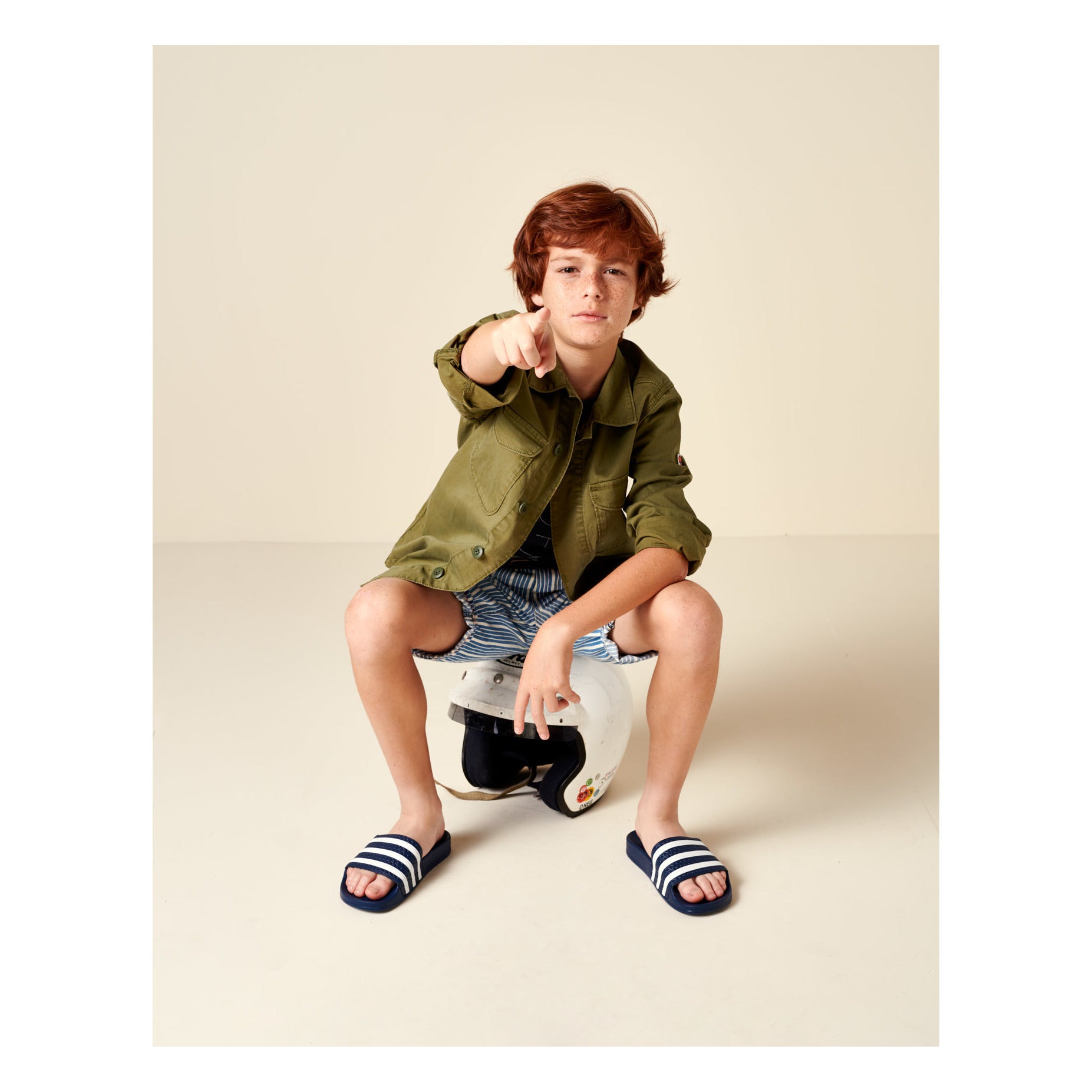 Padro Striped Bermuda Shorts