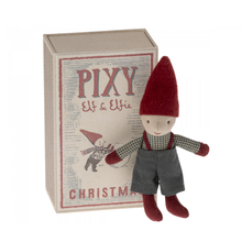 Load image into Gallery viewer, Maileg Pixy Elf In Matchbox for christmas