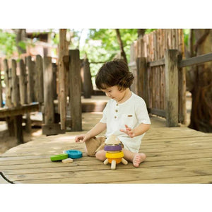 Plan Toys Stacking Rocket for toddlers