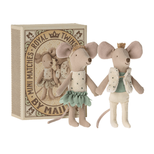 Maileg Royal Twin Mice In Matchbox