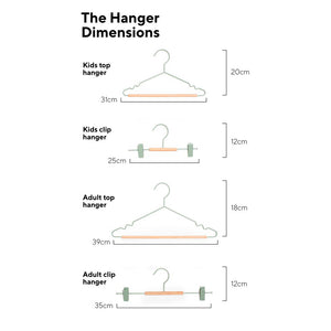 Mustard Made Adult Clip Hanger in Sage