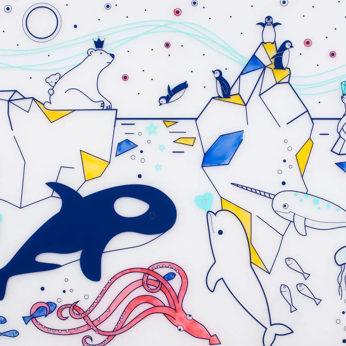 Super Petit On An Iceberg playmat for kids/children